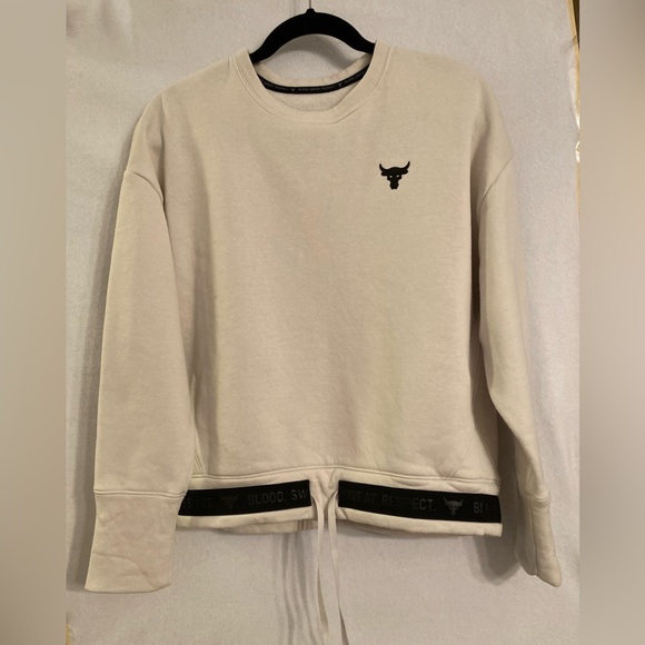 Cream Sweatshirt with Bull Logo - Picture 1 of 9